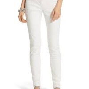 WHBM White skinny crop jeans